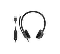 Cisco Cuffie serie 322 USB - Cuffie biaurali con padiglione esterno e cavo, controller Webex con USB-A, colore carbon black, due anni di garanzia limitata (HS-W-322-C-USB)