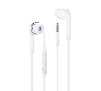 Auricolari compatibili con Realme GT 7T di alta qualità audio intrauricolari in silicone ultra comfort, isolamento del rumore con controllo del volume e microfono - bianco