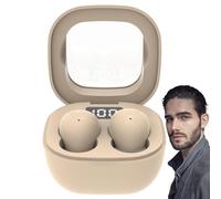 Auricolari con cancellazione del rumore, auricolari audio portatili, design leggero e compatto, guscio resistente al sudore, uscita ad alta fedeltà, con custodia di ricarica, connettività per esercizi