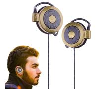 Auricolari con cavo a clip, con gancio da 3,5 mm, auricolari stereo sopra l'orecchio, cuffie sportive leggere, per corsa, allenamento, telefoni cellulari compatibili con MP4, per jogging