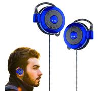 Auricolari con cavo a clip, con gancio da 3,5 mm, auricolari stereo sopra l'orecchio, cuffie sportive leggere, per corsa, allenamento, telefoni cellulari compatibili con MP4, per jogging