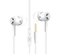 Auricolari con cavo, cuffie plug in con microfono, jack da 3,5 mm, con cancellazione del rumore, per viaggi, aereo, studio, registrazione, allenamento, scuola, produzione musicale