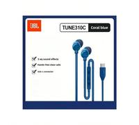 Auricolari con cavo JBL TUNE310C con connettore Type-C - Cuffie intrauricolari con suono stereo Hi-Fi per computer e telefoni con interfaccia USB-C ABS