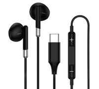 Auricolari con cavo USB C per Samsung A37 A36 A57 A56 A17 A16 S26 S25 S24 S23 FE S22 S21 Auricolari in-ear con cavo tipo C con microfono controllo volume bassi stereo per iPhone 17e/17/16/15 Pro Max
