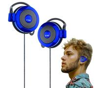 Auricolari con clip cablata - 1. Auricolari stereo, sistema audio dinamico, stile sportivo sopra l'orecchio con design sospeso, comodi compagni di musica cablati affidabili per esercizi, passeggiate e