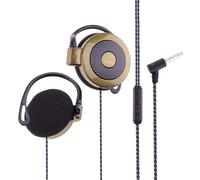 Auricolari con clip cablati - 3,5 mm, auricolari stereo con gancio per l'orecchio, cuffie sportive dinamiche con paraorecchie in spugna, 1. Cavo jack, corsa, palestra, fitness, cuffie audio - per