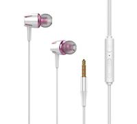 Auricolari con custodia, cuffie in-ear con cavo, diaframma per cuffie con cavo, suono surround senza rumore, dispositivi jack da 3,5 mm, cappello in silicone delicato sulla pelle, al buio per sport