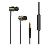 Auricolari con custodia, cuffie in-ear con cavo, diaframma per cuffie con cavo, suono surround senza rumore, dispositivi jack da 3,5 mm, cappello in silicone delicato sulla pelle, al buio per sport
