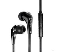 Auricolari con filo EB50, cuffie con filo e microfono, jack da 3,5 mm, antigroviglio, custodia da trasporto, per iPad, computer, laptop, tablet, telefono, videogiochi - nero