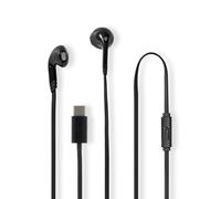 Auricolari con filo - USB-C - Lunghezza cavo: 1.20 m - Microfono incorporato - Controllo del Volume - Nero