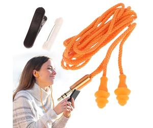 Auricolari con protezione 'udito, auricolari da lavoro, isolamento acustico da 100 dB, con clip, per allenamento, studio, riunioni, telefonate, ascolto di canzoni