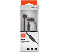 AURICOLARI CUFFIE ORIGINALE JBL T110 IN-EAR NERO STEREO MICROFONO SPORT 3,5"
