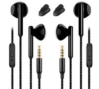 Auricolari, Cuffiette, Auricolare, Jack da 3,5 mm, Nero, Cuffie sportive, Resistente al Sudore, Isolamento del Rumore, Alta Qualità del Suono, Bassi Potenti, per Sansung,Xiaomi,Sony,Huawei etc