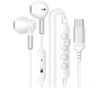 Auricolari da gioco cablati con connettore di tipo C, chip digitale per rilevamento dei passi, modalità Bass Boost, controllo tattico in linea, per iPhone e PC Android, 1,2 m (B)