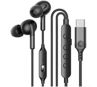 Auricolari da gioco USB C cablati con microfono flip e luce LED per iPhone 15 16 - Cuffie intrauricolari con isolamento acustico 1,2 m (D)