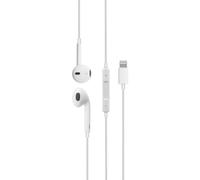 Auricolari DCU Advance Tecnologic con filo bianco compatibili Apple con microfono e controllo volume