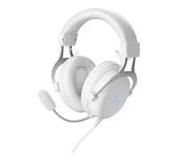 Auricolari Deltaco Gaming GAM-030-W con cavo USB e Jack, Gaming, Microfono, Bianco