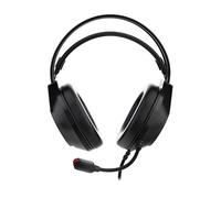 Auricolari Deltaco Gaming GAM-168 con cavo USB, illuminazione multicolore, microfono, nero