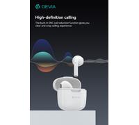 AURICOLARI CUFFIE CON MICROFONO BLUETOOTH TWS-K1 BT 5.3 COLORE BIANCO CON ASTUCC