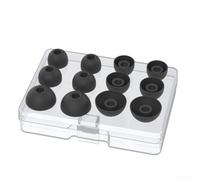 Auricolari di ricambio in silicone su misura per Powerbeats Pro 2, supportano l'efficacia della riduzione del rumore e la naturale conformità dell'orecchio (nero, 2 SML)
