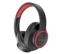 Auricolari ELBE ABT-B26-N wireless Bluetooth con microfono FM, pieghevoli, nero/rosso