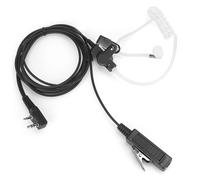 Auricolari ergonomici per walkie talkie, auricolare discreto con tubo acustico per radio ricetrasmittenti con microfono, chiarezza del suono,