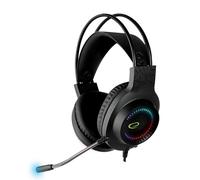 Auricolari Esperanza Egh7100 con cavo USB RGB Gaming Microfono Boom Nero