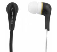 Auricolari Esperanza EH146K con cavo, connessione 3,5 mm, intrauricolari nero e bianco