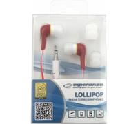 Auricolari Esperanza EH146R con cavo Mini Jack 3,5 mm per musica rosso