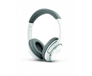 Auricolari Esperanza Libero wireless Bluetooth per musica circumaurali grigio e bianco