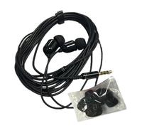 Auricolari extra lunghi - Nelle cuffie per le orecchie Cord long | Gemme audio cablate da 3 metri con microfono | Monitoraggio auricolare in filo portatile con suono chiaro per streaming live