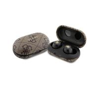 GUESS - Auricolari Wireless Bluetooth 5.3 Enc Serie 4g Touch Custodia Ricarica, Marrone - SPEDIZIONE GRATUITA