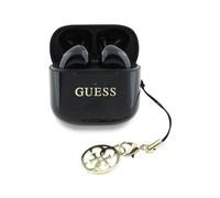 CG MOBILE Guess Charm TWS - Auricolari wireless con effetto lucido e logo classico, colore: Nero