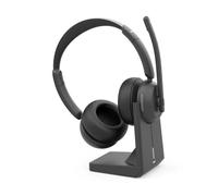 Auricolari Hama BT-800 wireless Bluetooth per ufficio e call center con microfono e base neri