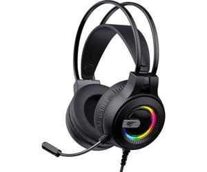 Auricolari Havit H2040d cablati USB e jack 3,5 mm Gaming retroilluminati neri