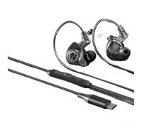 Auricolari Hi-Fi cablati da 12 mm con cavo staccabile nero (C)