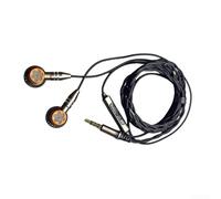 Auricolari Hi-Fi cablati, driver dinamici doppi e interfaccia MMCX staccabile, design a testa piatta con microfono per un suono puro (3,5 mm)