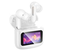 Auricolari Hoco EQ14 wireless Bluetooth con touch screen LED e lunga autonomia bianchi