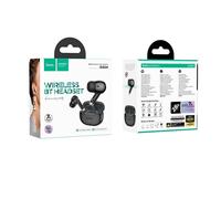 AURICOLARI HOCO EQ24 BLUETOOTH + CUSTODIA/BASE DI CARICA NERO (BLISTERATO)