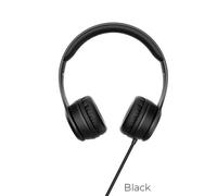 Auricolari Hoco W21 con filo Jack 3.5 mm con Microfono, Controllo Cablato, Nero