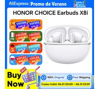 Auricolari Honor Choice Earbuds X8i Bluetooth Wireless con Cancellazione Rumore, IP54, Bianchi