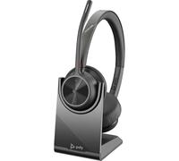 POLY Cuffie Voyager 4320 UC stereo USB-A + adattatore USB-A BT700 + supporto per ricarica