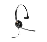 Auricolari HP Poly EncorePro 510 con cavo USB-A e USB-C per chiamate e musica neri