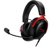 Auricolari HyperX Cloud III con filo USB-C/USB-A/jack 3,5 mm Gaming Cancelazione Rumore Nero Rosso
