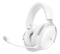 HyperX Cloud III S Wireless, Cuffie Bluetooth, Audio 3D, Microfono Noise-Cancelling, Fino a 200 ore di Autonomia, Dongle USB-C, Compatibili con PC, PS5, Nintendo Switch, Bianco