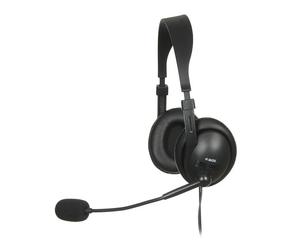 Auricolari Ibox W1MV con cavo Jack 3,5 mm per Ufficio e Call Center Nero