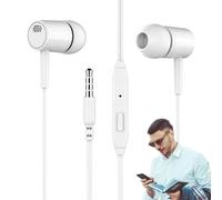 Auricolari in-ear cablati, obliqui con isolamento acustico da 3,5 mm, design ergonomico con tappo per le orecchie, suono stereo ad alta fedeltà, comode cuffie musicali per smartphone, tablet