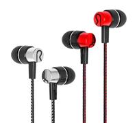 Auricolari in-ear con cavo, resistenti al sudore, per musica, podcast e telefonate, con microfono integrato, ideali per ascoltare musica, audiolibri per comunicare