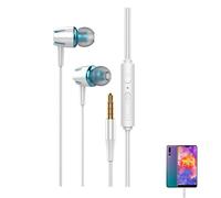 Auricolari in-ear con isolamento acustico, comodi auricolari con cavo, design che si illumina al buio per sport e gamin, silicone delicato sulla pelle per computer e telefono, funziona con dispositivi