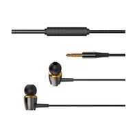 Auricolari in-ear con isolamento acustico, comodi auricolari con cavo, design che si illumina al buio per sport e gamin, silicone delicato sulla pelle per computer e telefono, funziona con dispositivi